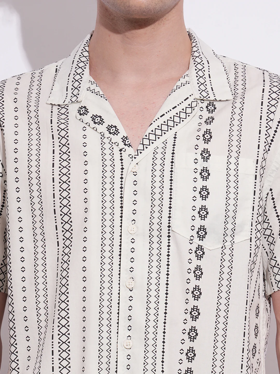 White Easy Fit Regular Collar Men's Shirt by Being Human Clothing - Image 4