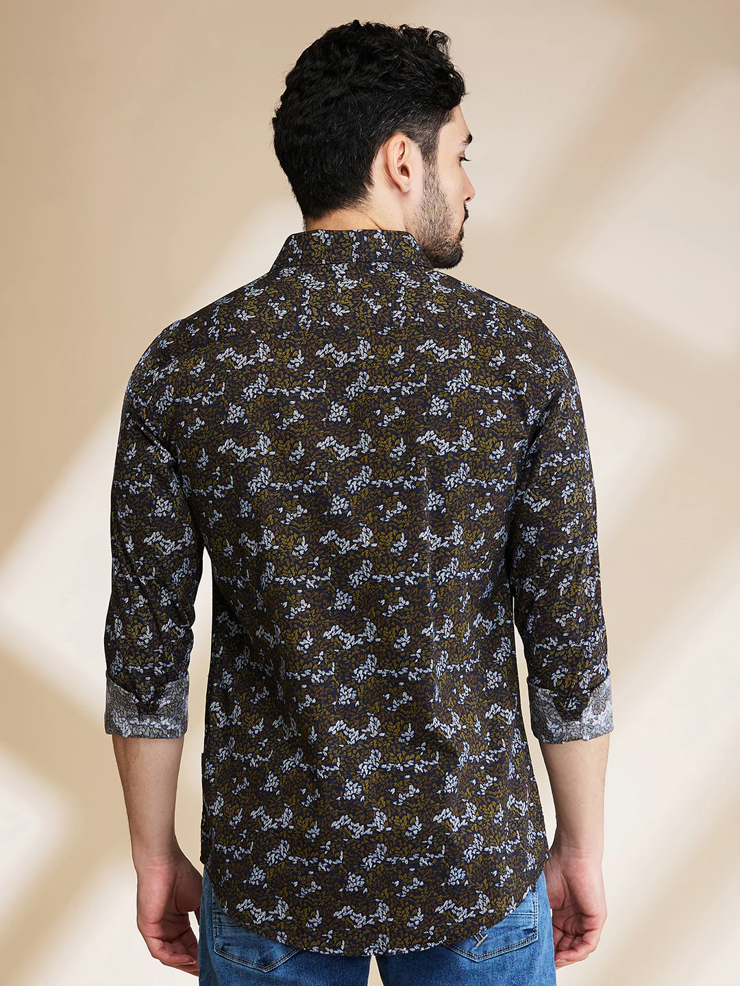 White Slim Fit Regular Collar Men's Shirt by Being Human Clothing - Image 3