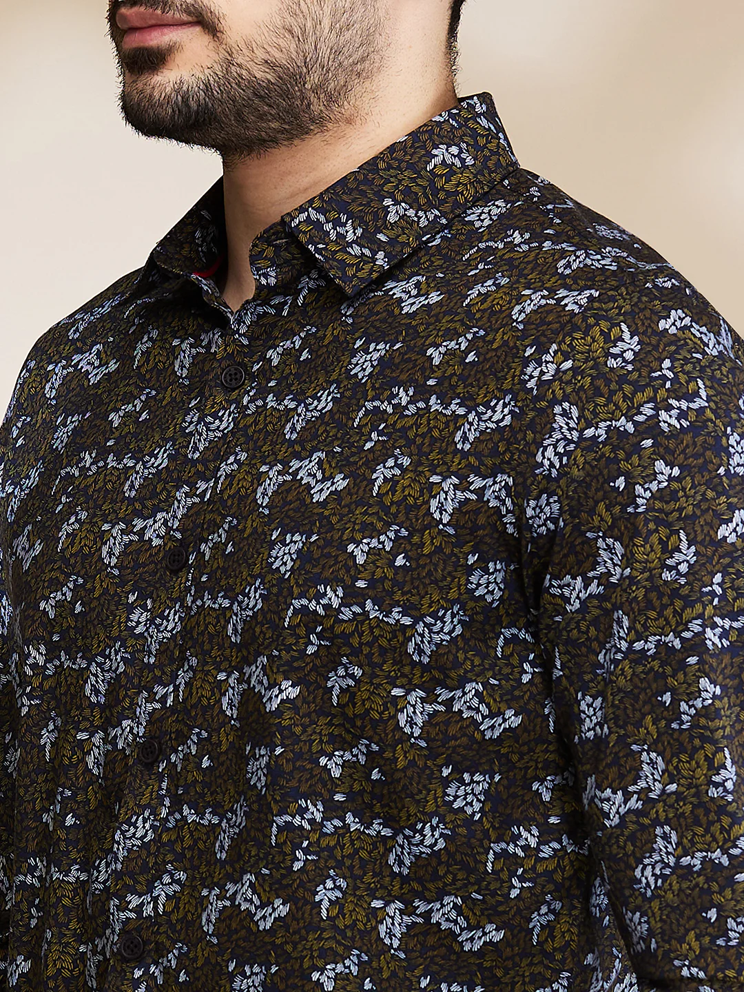 White Slim Fit Regular Collar Men's Shirt by Being Human Clothing - Image 5