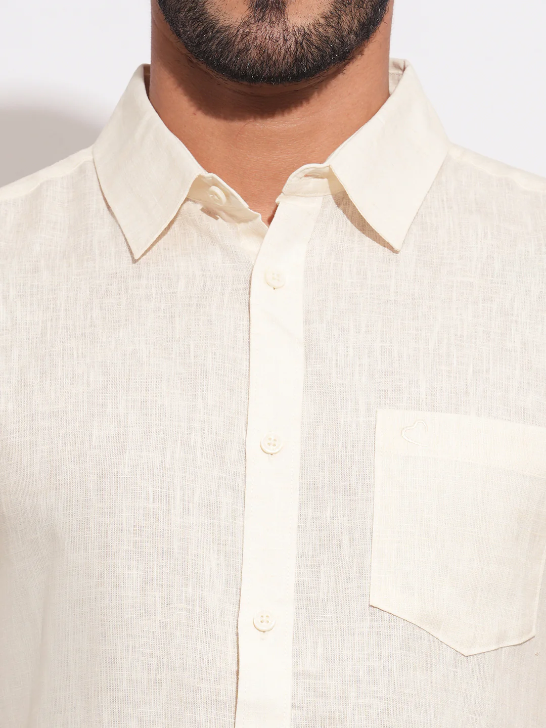 Yellow Regular Fit Regular Collar Men's Shirt by Being Human Clothing - Image 4