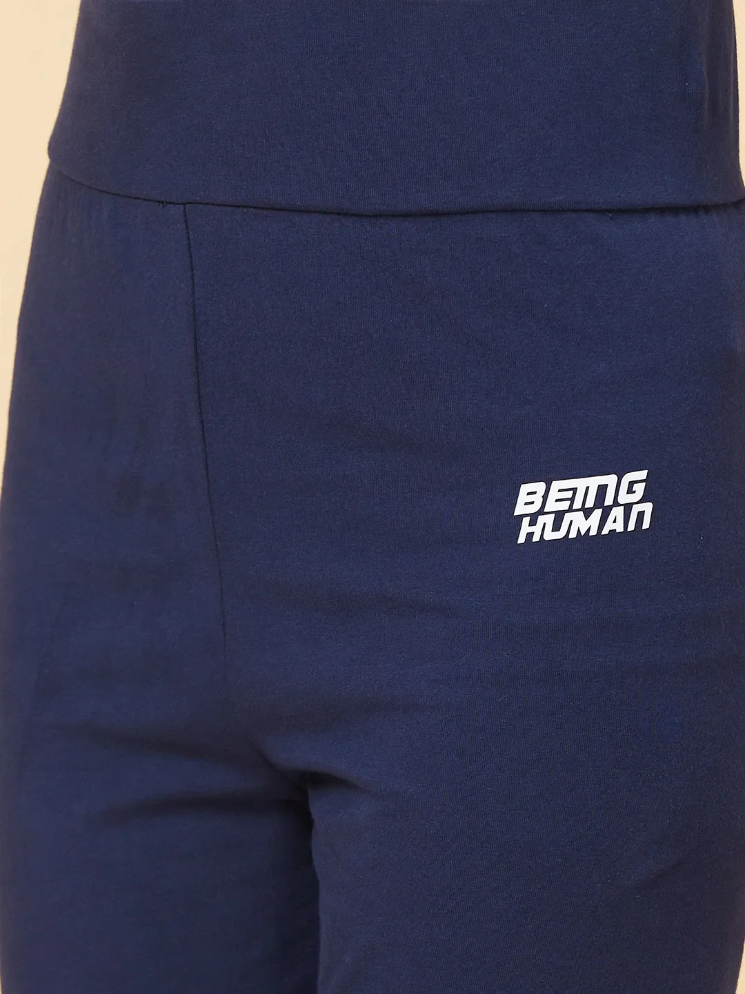 Blue Boot Cut Women's Cotton Track Pants By Being Human Clothing - Image 5