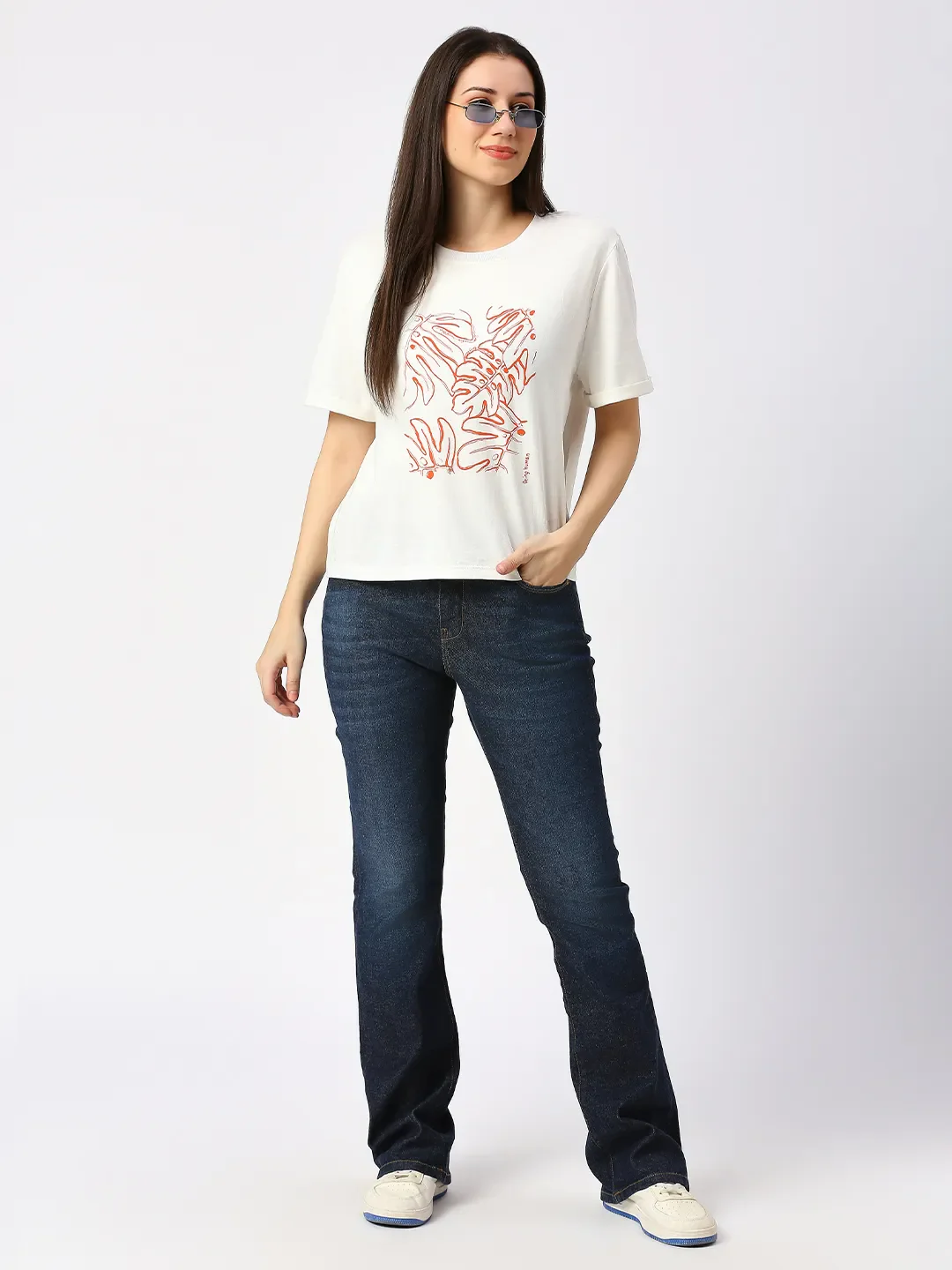 Blue Boot Cut Fit Women's Denims by Being Human Clothing - Image 2