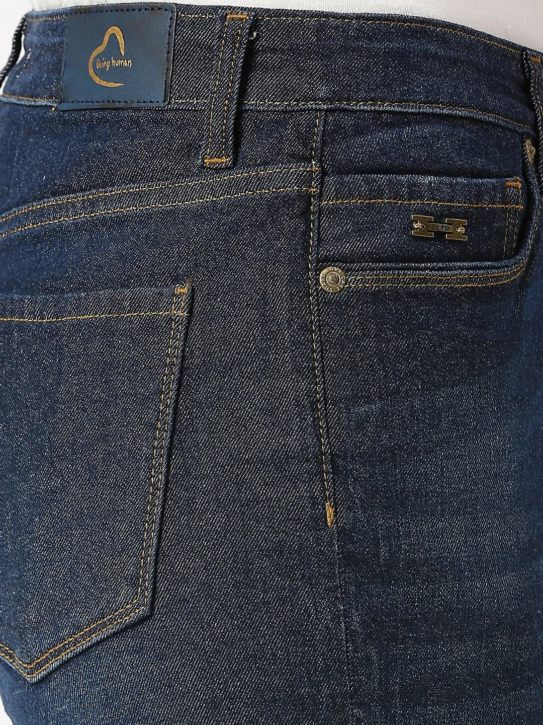 Blue Boot Cut Fit Women's Denims by Being Human Clothing - Image 3
