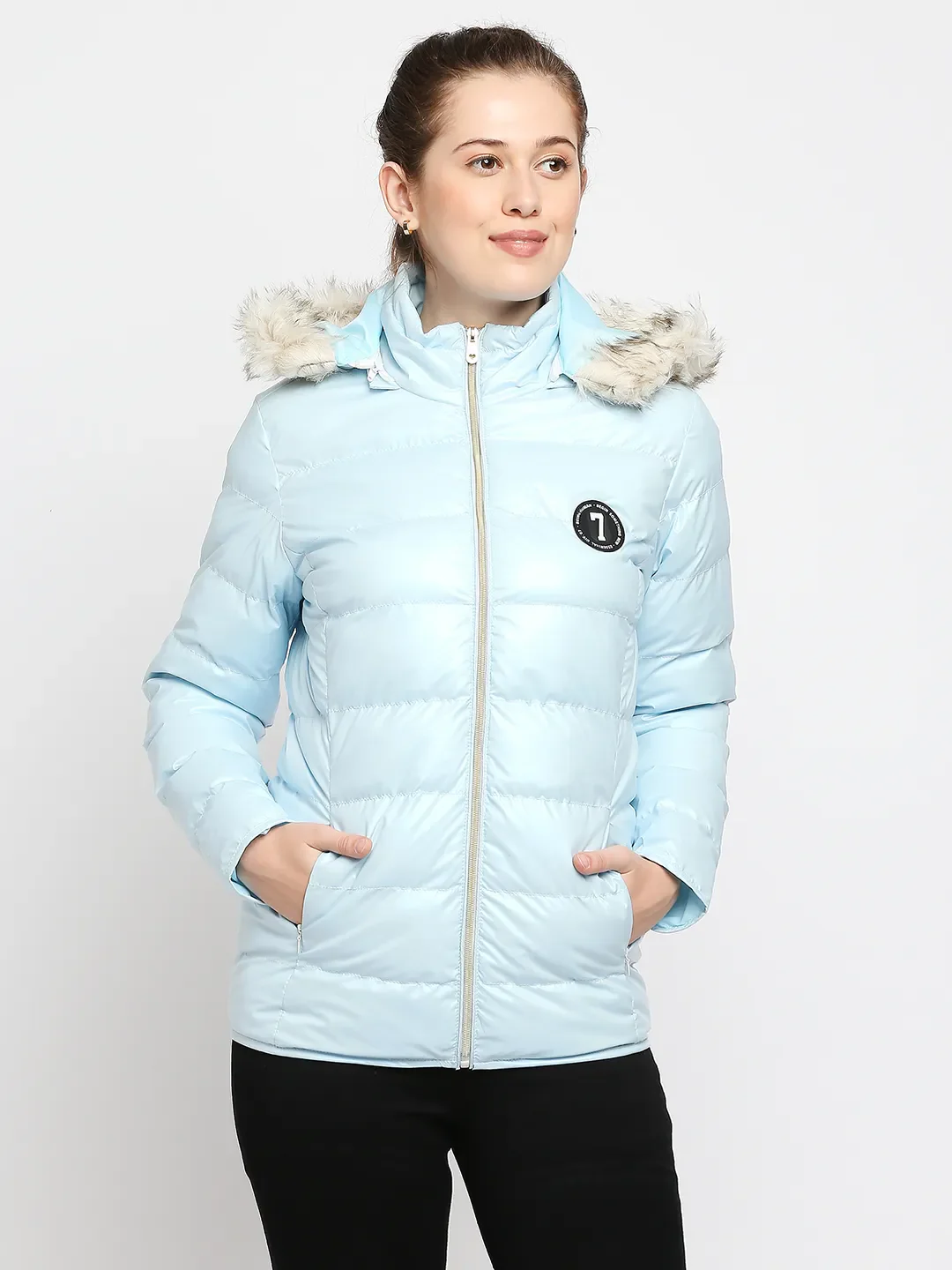 Blue Semi Fit Women's Jacket By Being Human Clothing