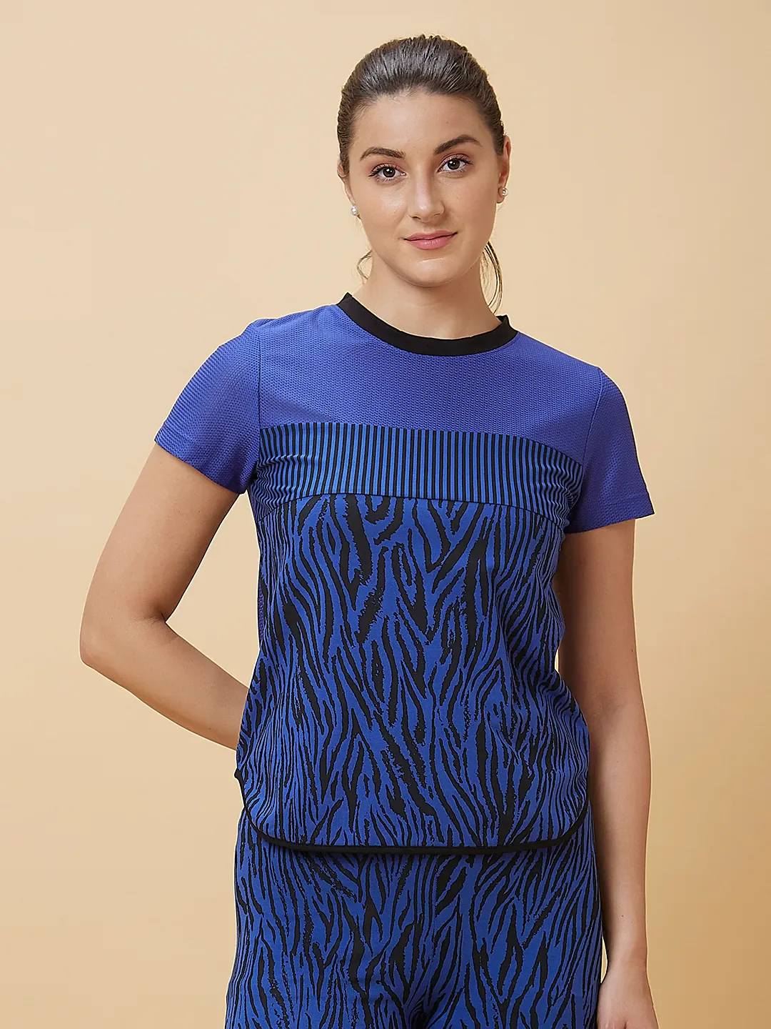 Cobalt Short Sleeve Women's T-Shirt By Being Human Clothing