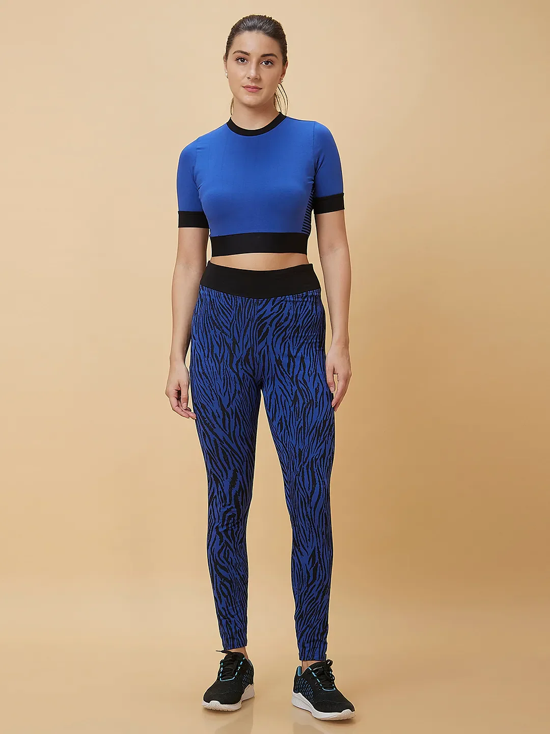 Black Slim Fit Women's Leggings By Being Human Clothing - Image 2