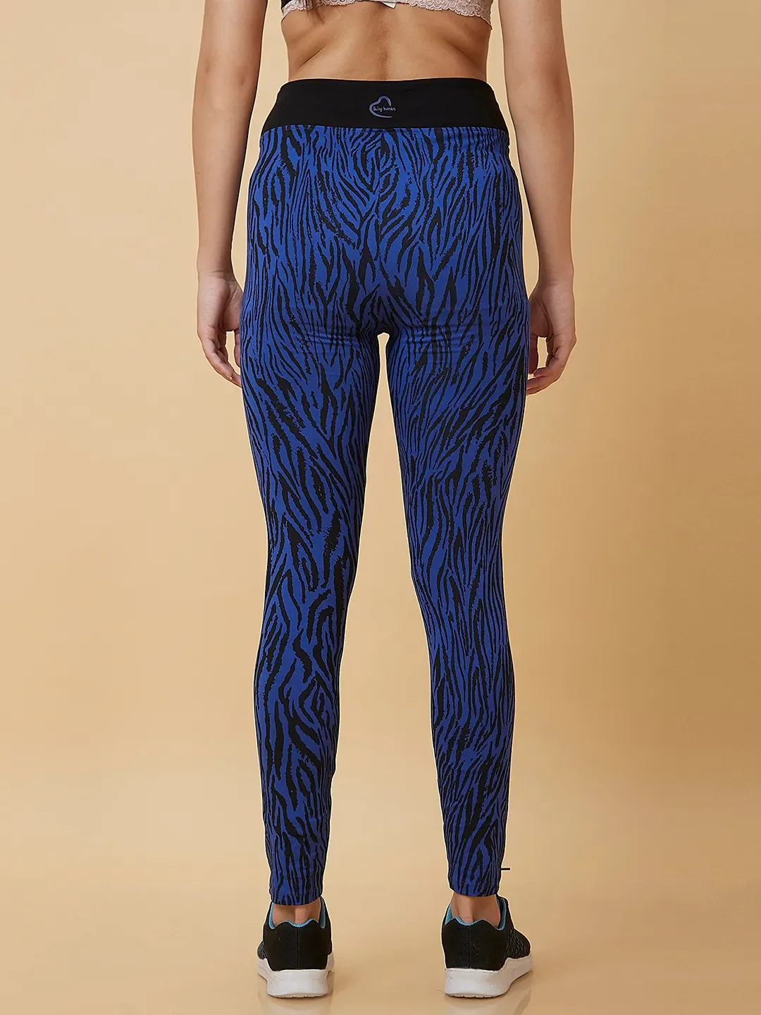 Black Slim Fit Women's Leggings By Being Human Clothing - Image 3