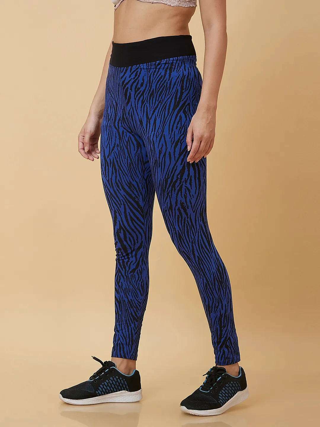Black Slim Fit Women's Leggings By Being Human Clothing - Image 4