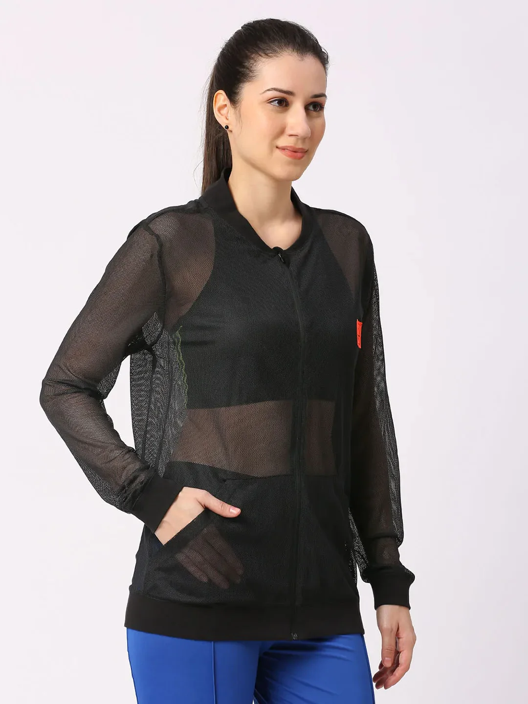 Black Oversized Boxy Fit Womans' Shrug By Being Human Clothing - Image 3