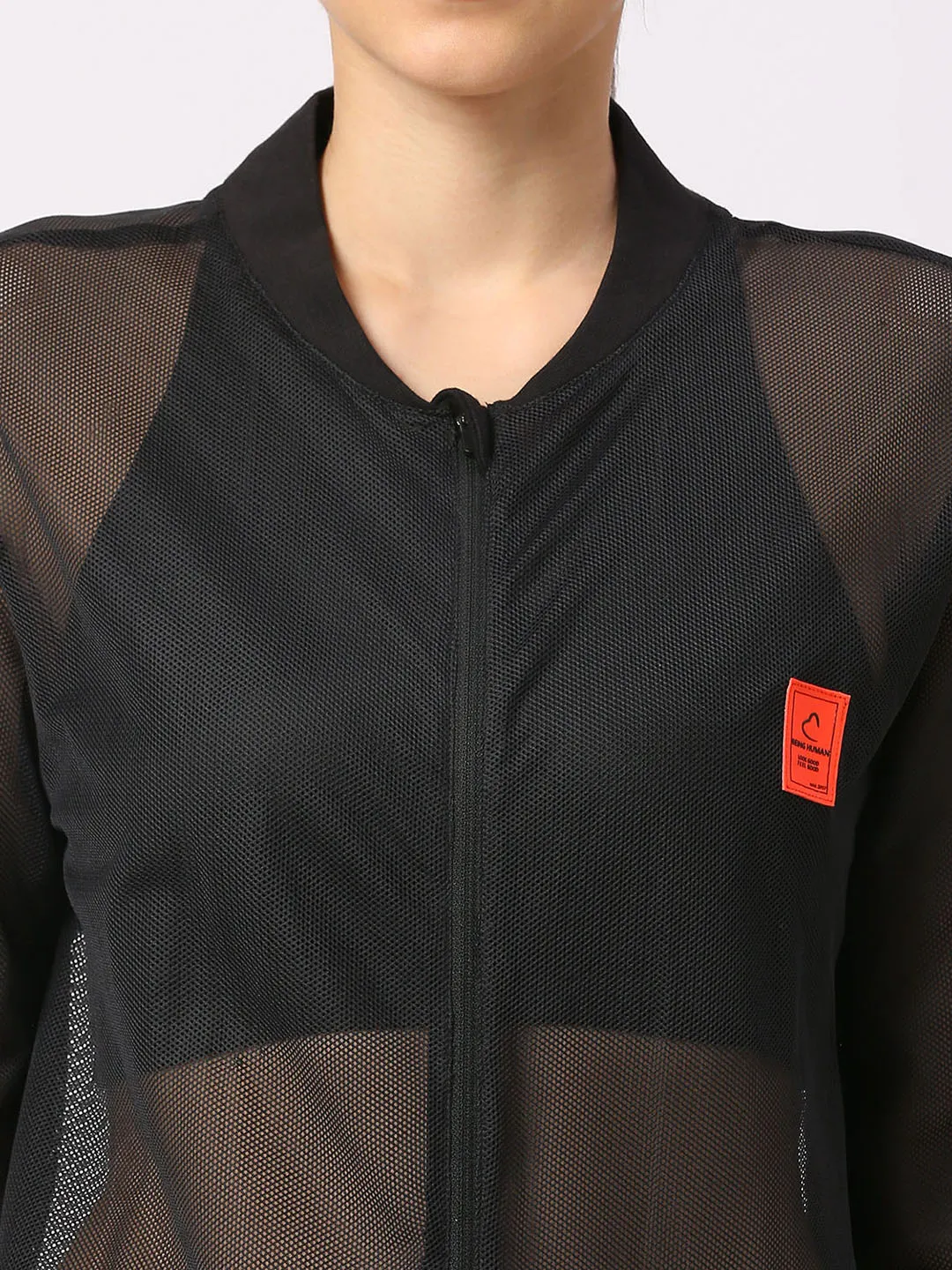 Black Oversized Boxy Fit Women's Shrug By Being Human Clothing - Image 5