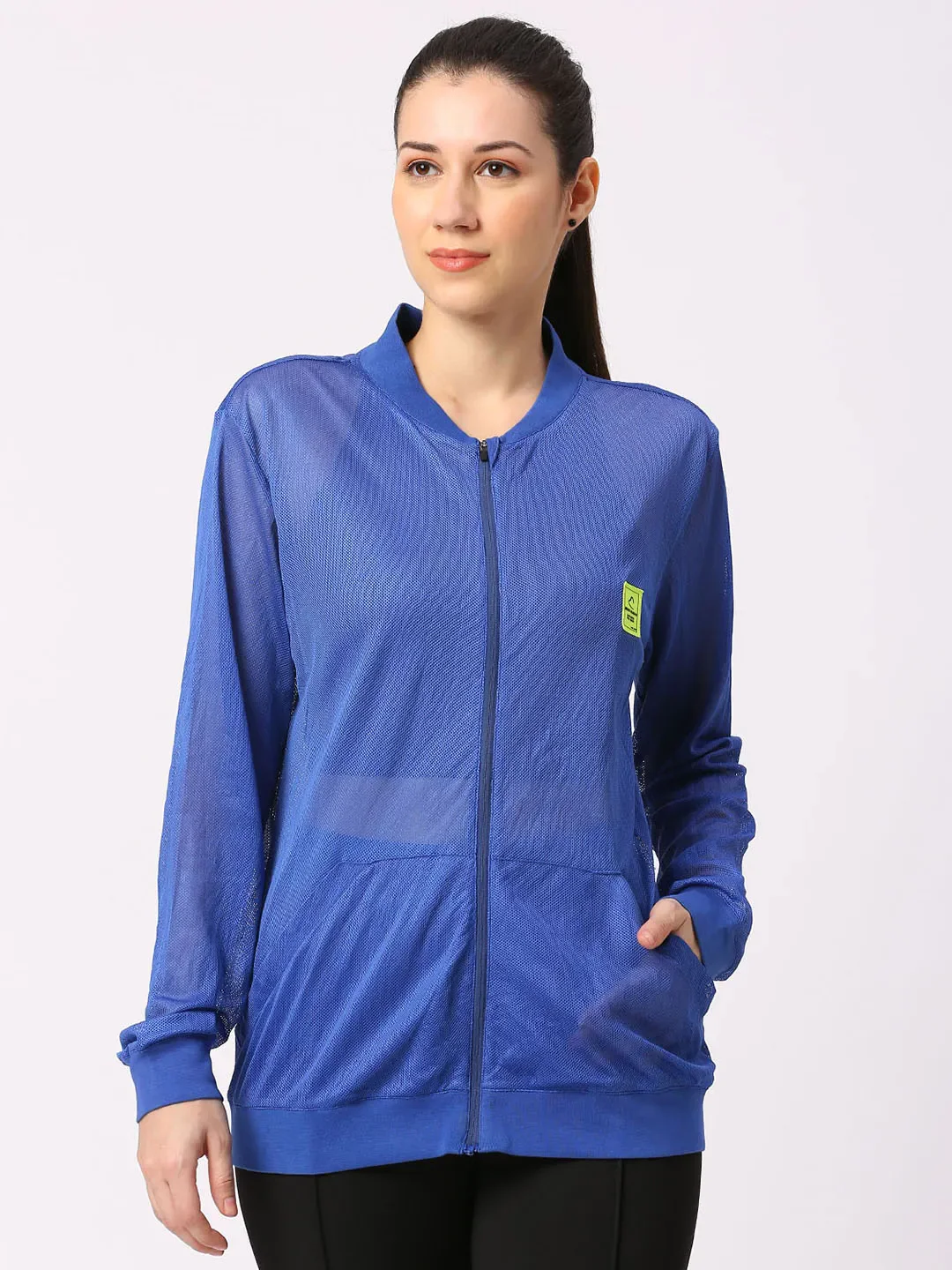 Blue Oversized Boxy Fit Womans' Shrug By Being Human Clothing