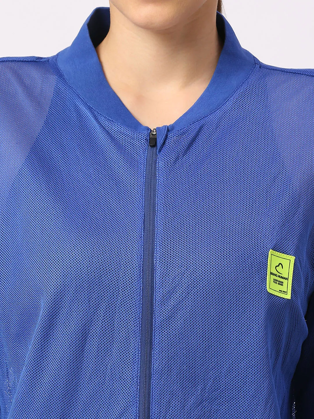 Blue Oversized Boxy Fit Women's Shrug By Being Human Clothing - Image 5