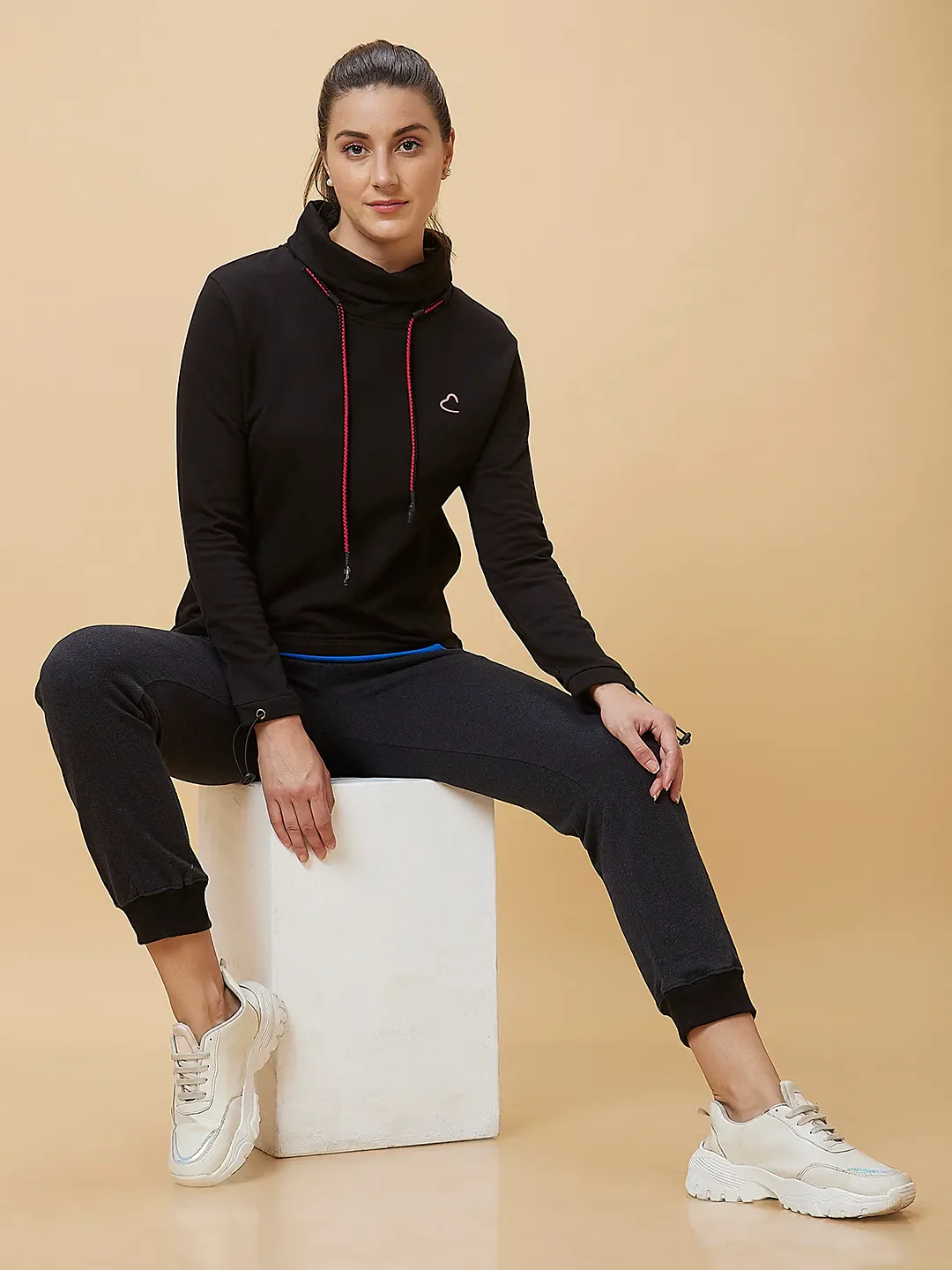 Black Long Sleeve Women's Sweatshirt By Being Human Clothing - Image 6