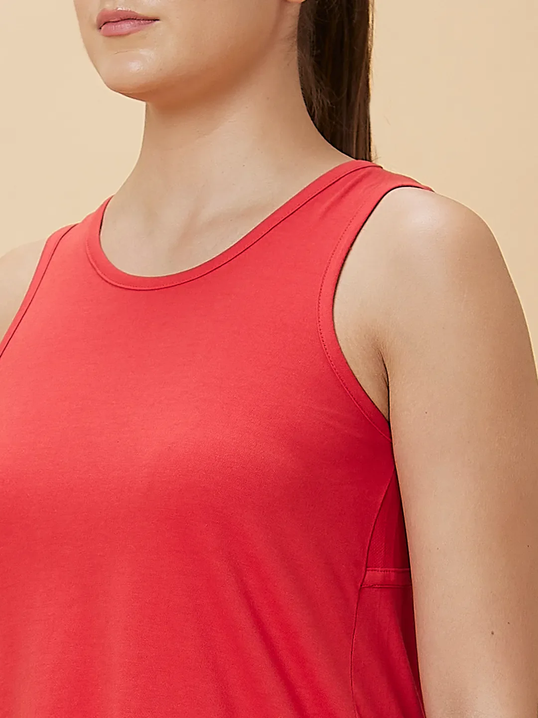 Red Women's Sleeveless Tank Top By Being Human Clothing - Image 5