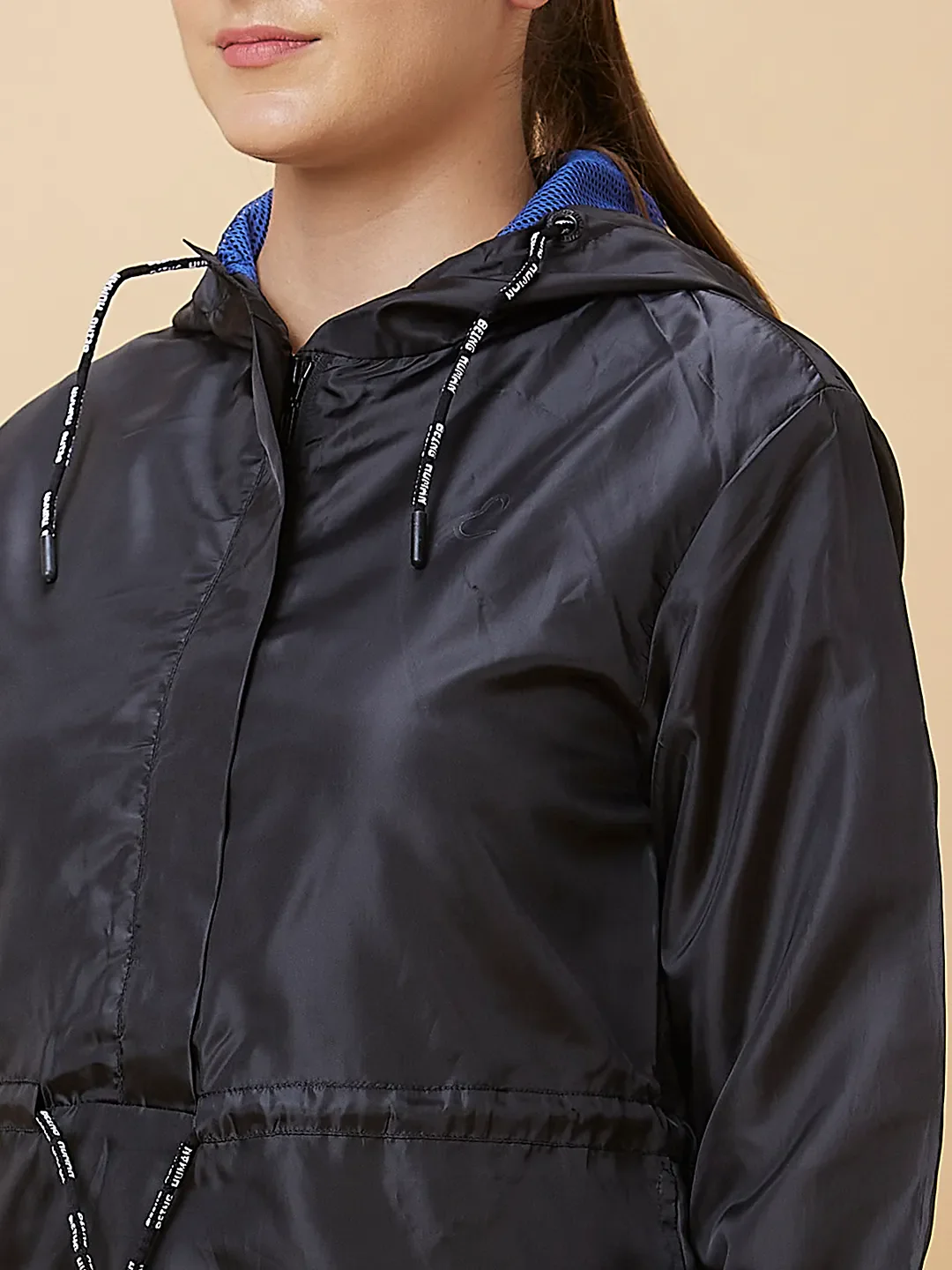 Black Easy Fit Long Sleeve Women's Jacket By Being Human Clothing - Image 5