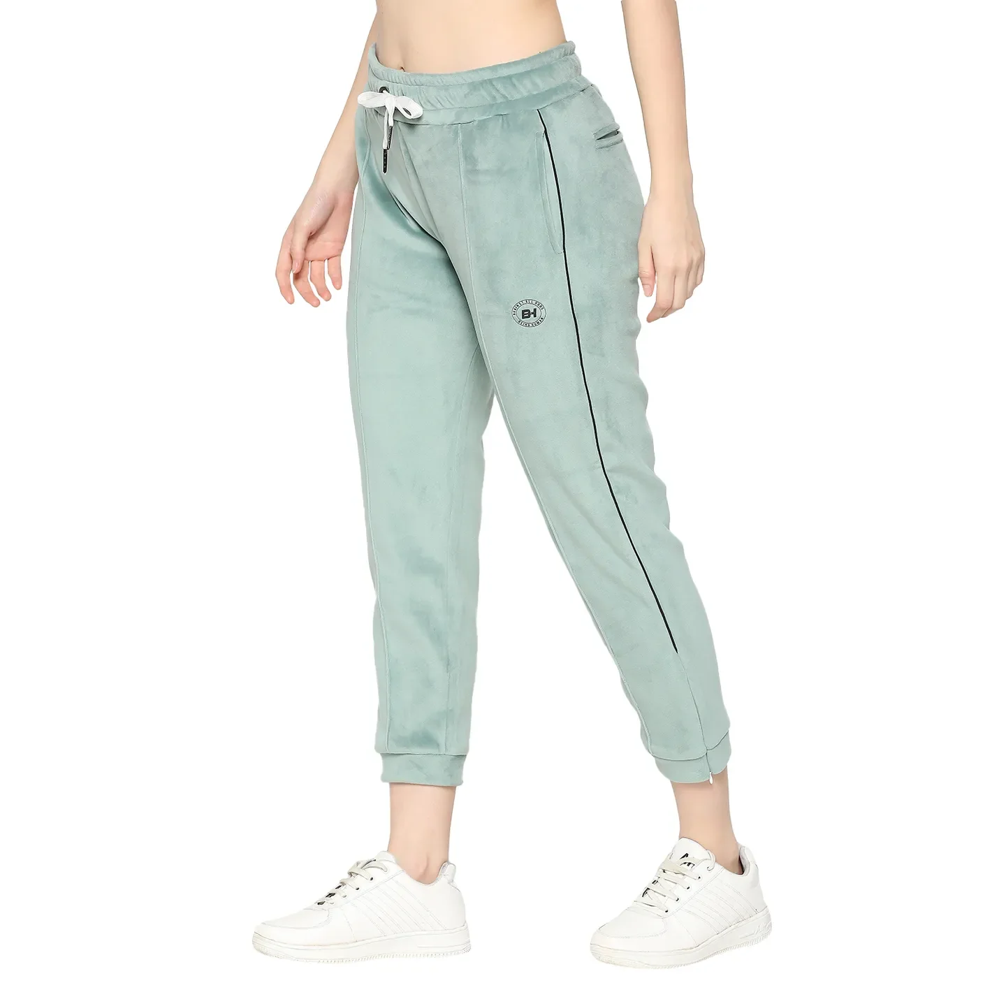 Green Regular Fit Women's Track Pants by Being Human Clothing