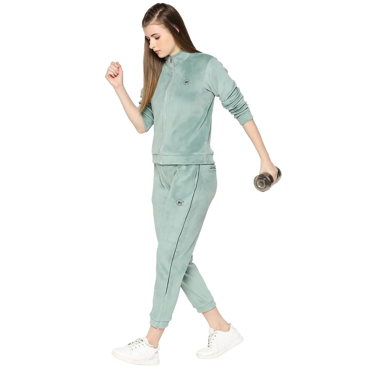 Green Regular Fit Women's Track Pants by Being Human Clothing - Image 5