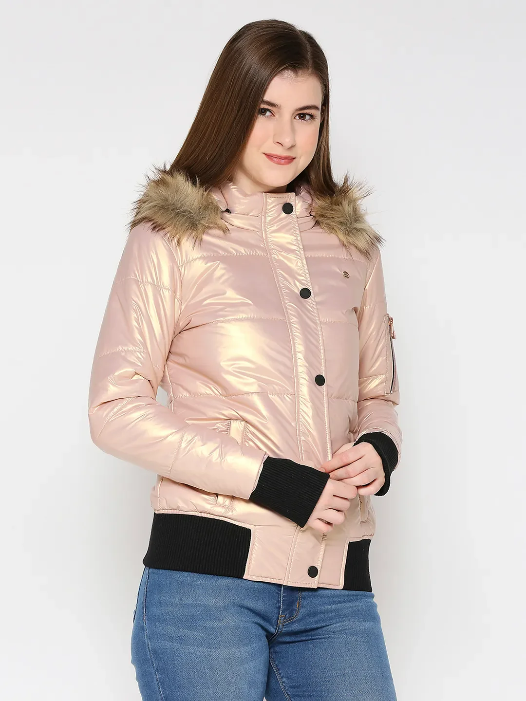 Yellow Semi Fit  Long Sleeves Women's Jacket by Being Human Clothing - Image 3