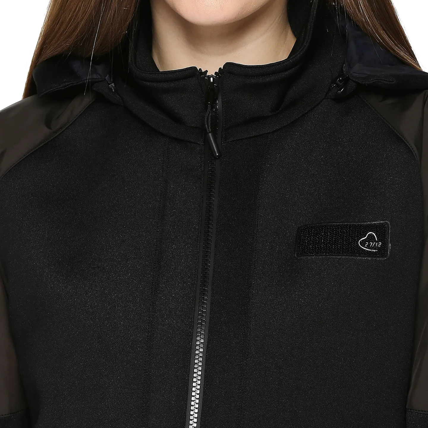 Black Semi Fit  Long Sleeves Women's Jacket by Being Human Clothing - Image 5