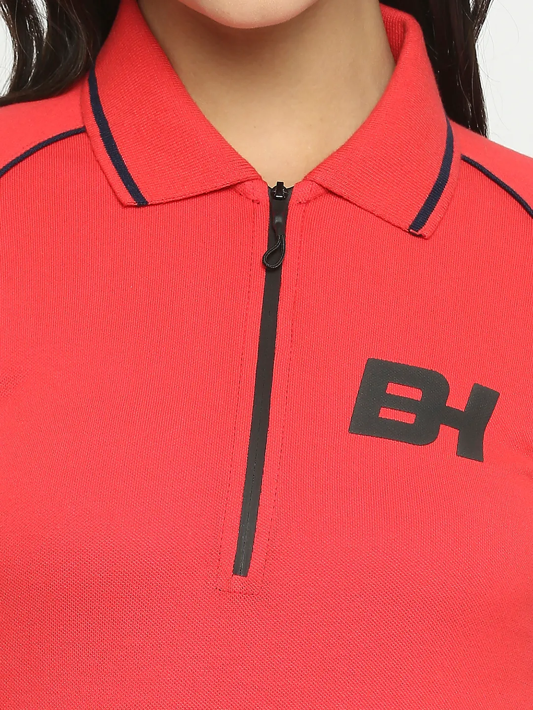 Red Semi Fit Women's Cotton T-Shirt By Being Human Clothing - Image 4