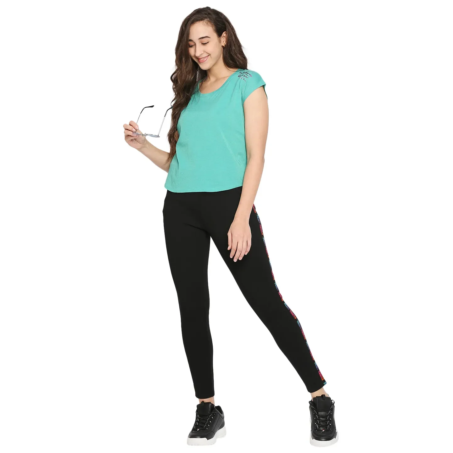 Black Slim Fit Women's Leggings By Being Human Clothing - Image 6