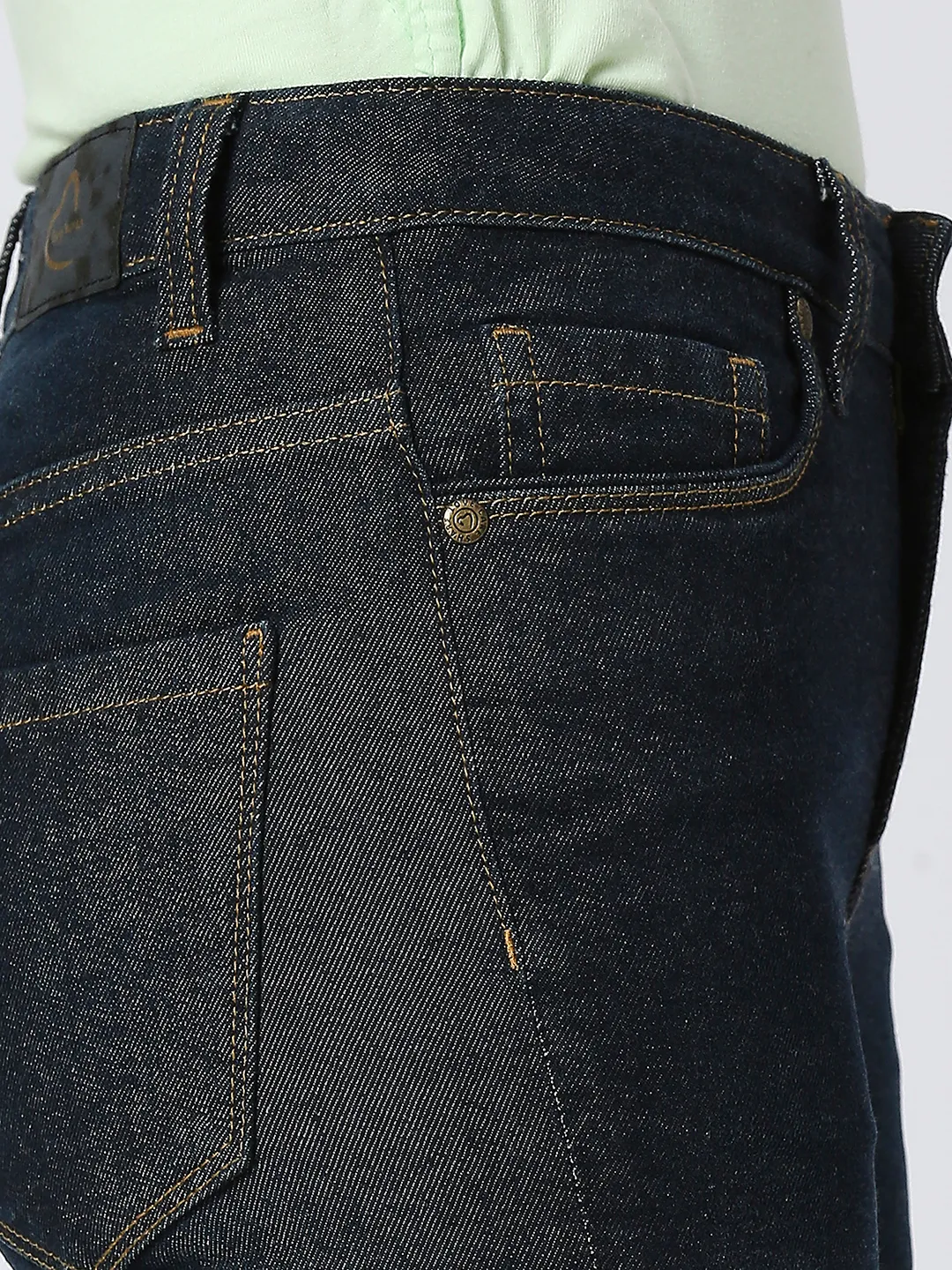 Dark Indigo Mid Rise Skinny Fit Women's Denim By Being Human Clothing - Image 5