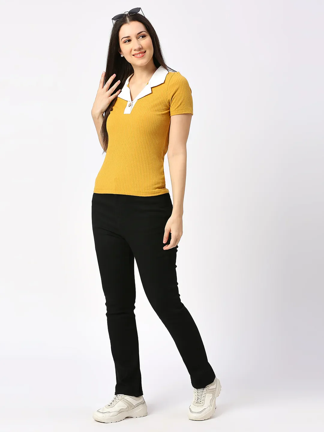 Black Slim Straight High Rise Women's Denim By Being Human Clothing - Image 6