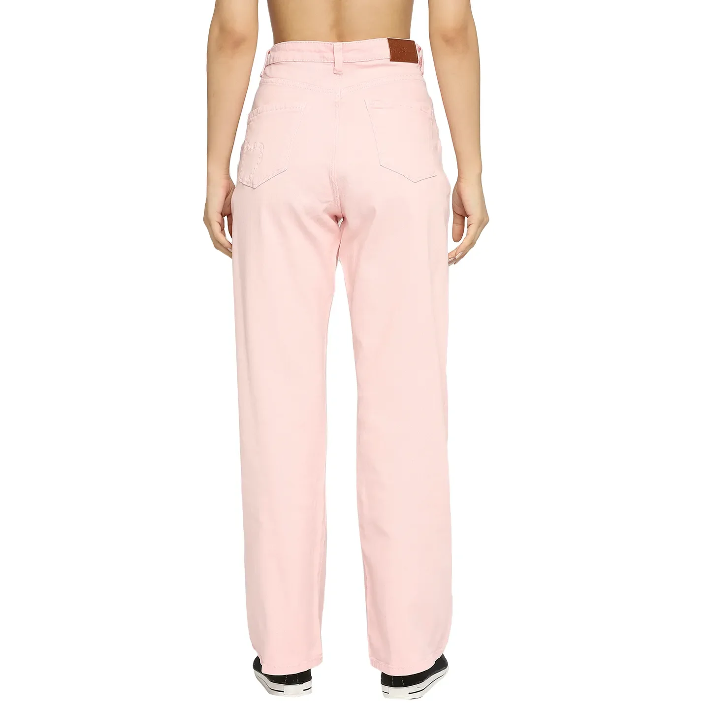 Coral Pink Mid Rise Skinny Fit Women's Denim By Being Human Clothing - Image 4
