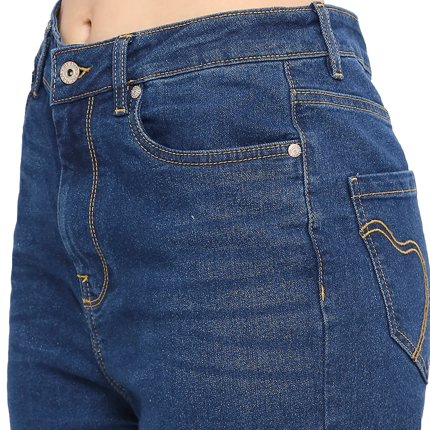 Blue Relaxed Fit Women's Denim By Being Human Clothing - Image 5