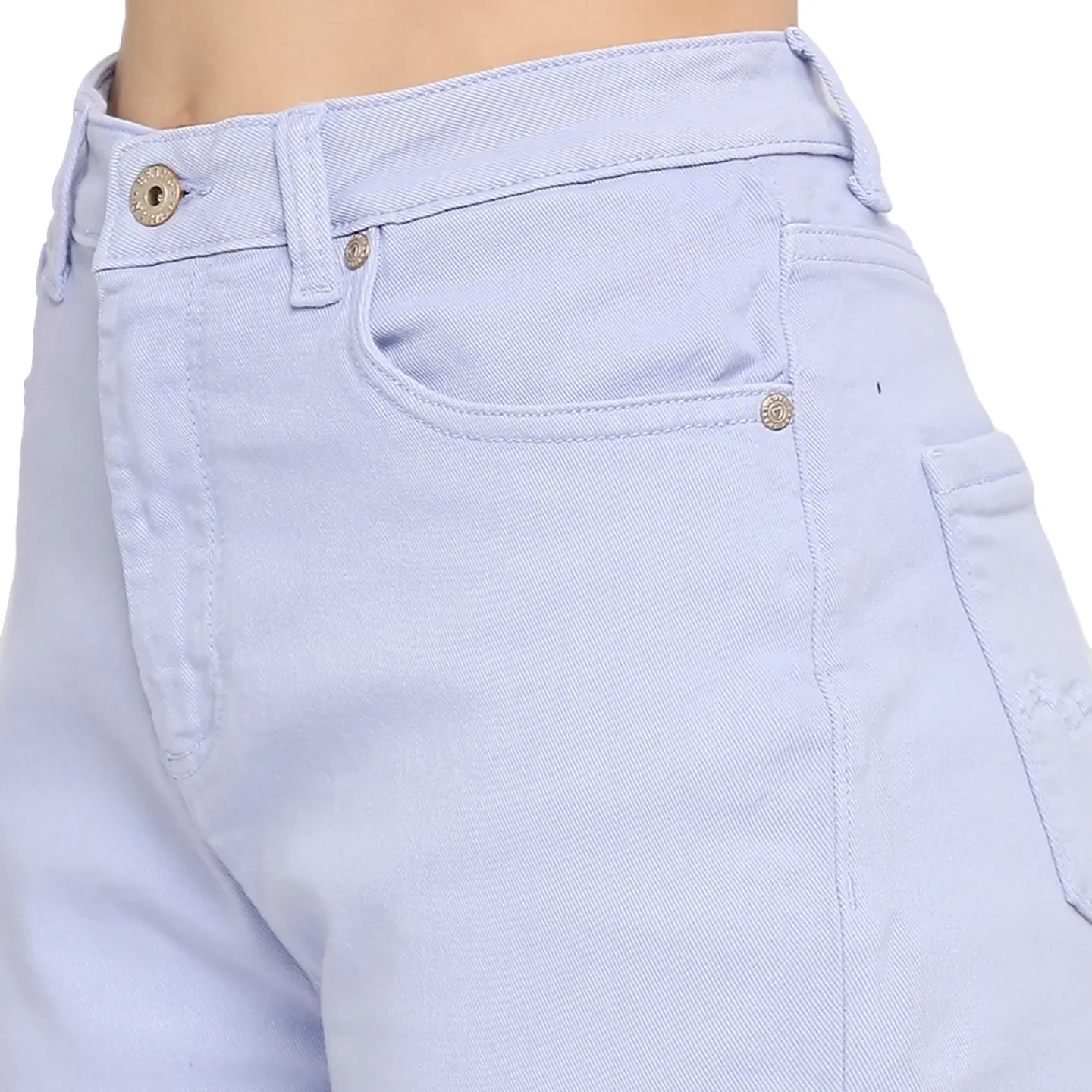 Lilac Mid Rise Skinny Fit Women's Denim By Being Human Clothing - Image 5