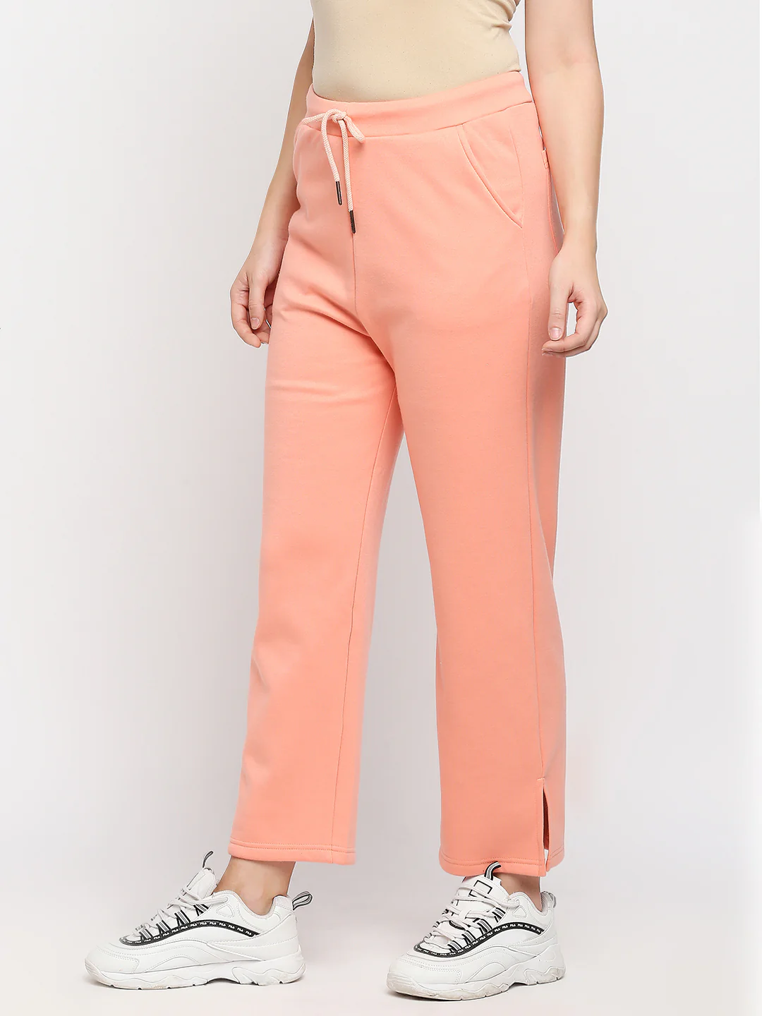 Pink Women's Track Pants By Being Human Clothing - Image 2