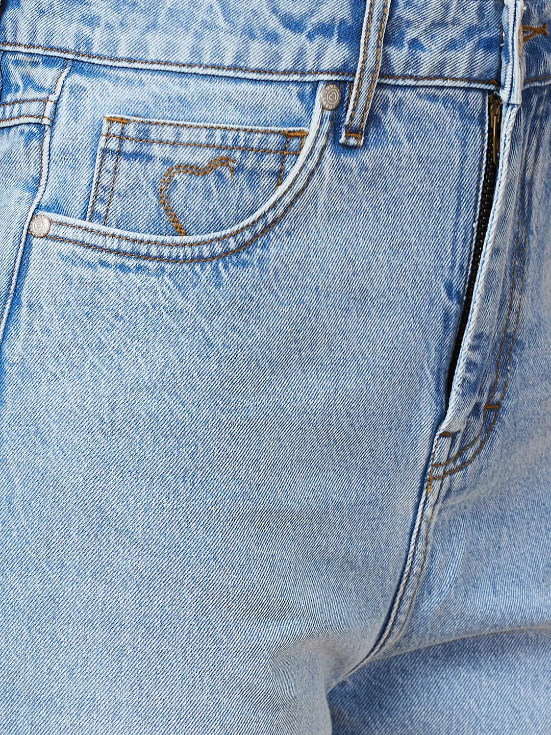 Blue Wide Leg Fit Women's Denim By Being Human Clothing - Image 5