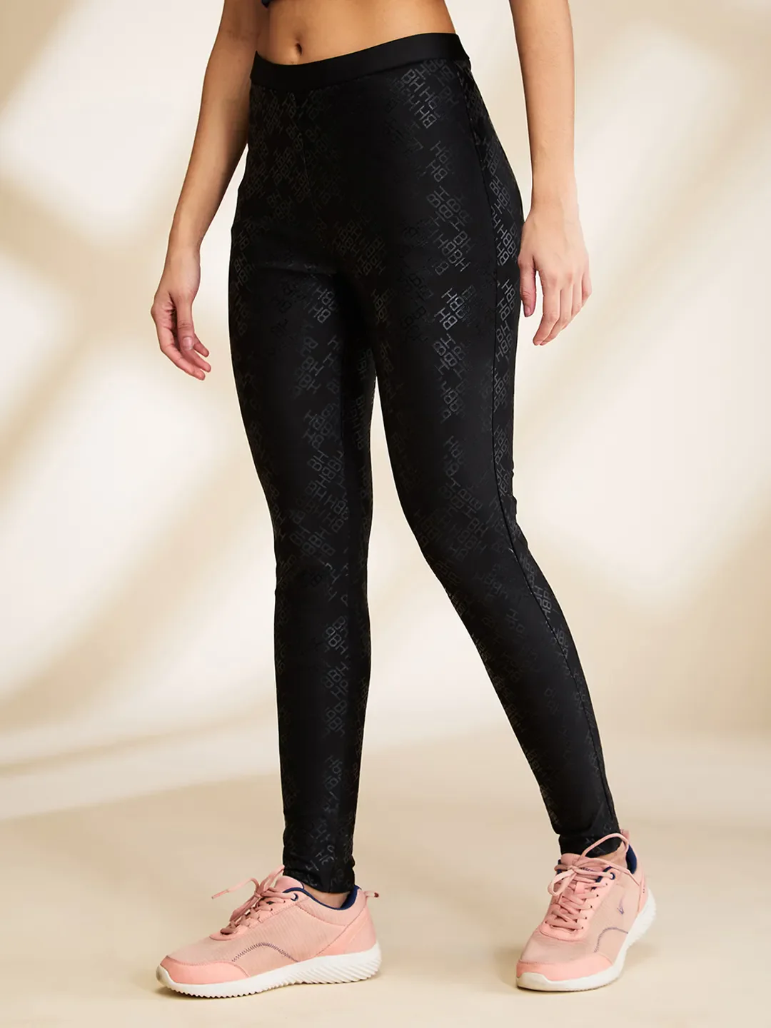 Black Skinny Fit Women's Leggings By Being Human Clothing - Image 4