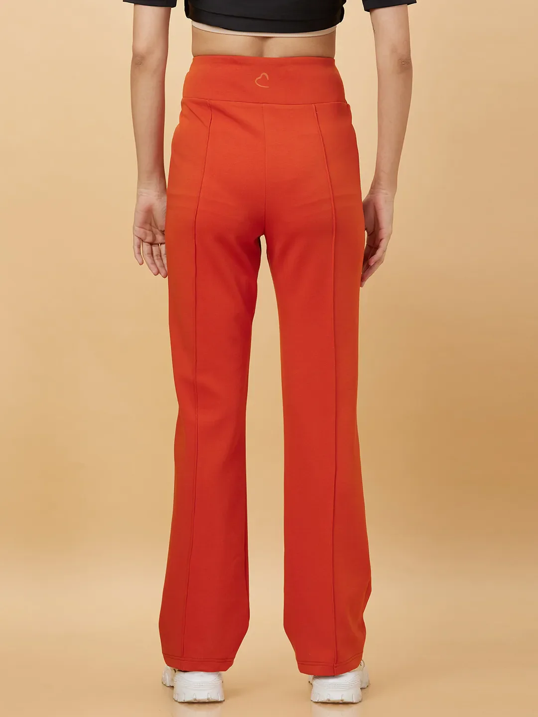 Orange Bootcut Fit Women's Leggings By Being Human Clothing - Image 3