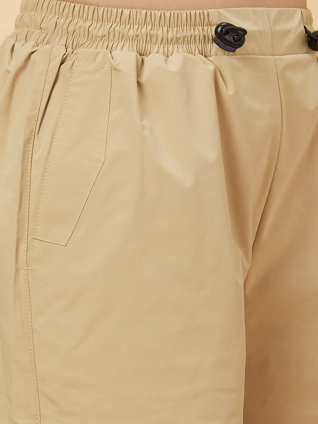 Beige Regular Fit Women's Track Pants by Being Human Clothing - Image 5