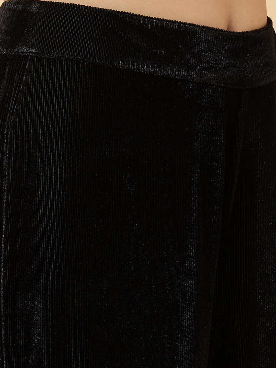 Black Wide Leg Fit Women's Track Pants by Being Human Clothing - Image 5