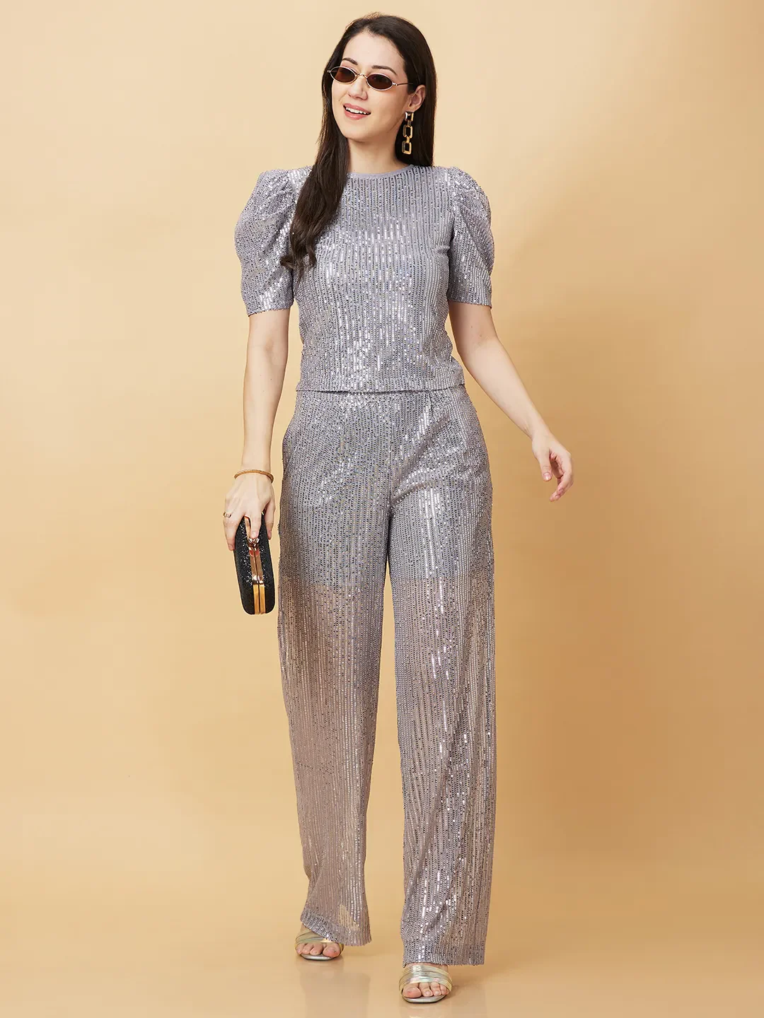 Grey Wide Leg Fit Women's Track Pants By Being Human Clothing - Image 6