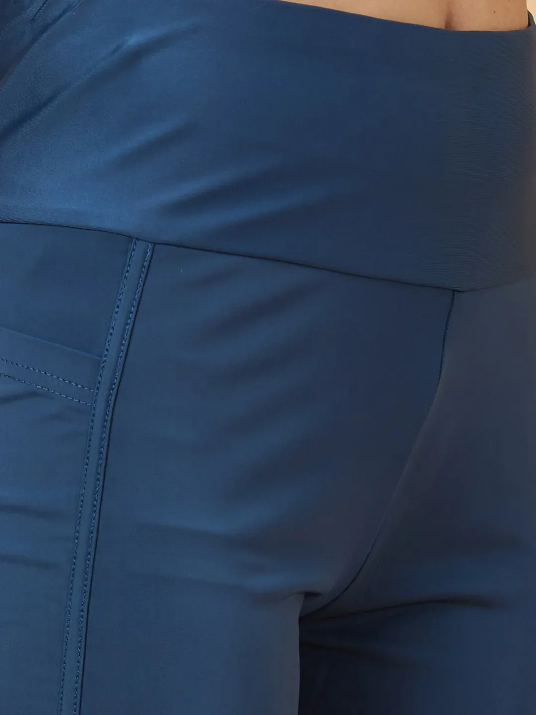 Blue Women's Track Pants By Being Human Clothing - Image 5