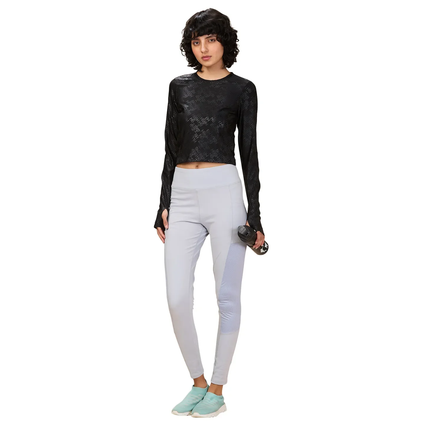 Black Slim Fit Long Sleeve Women's T-Shirt By Being Human Clothing - Image 6