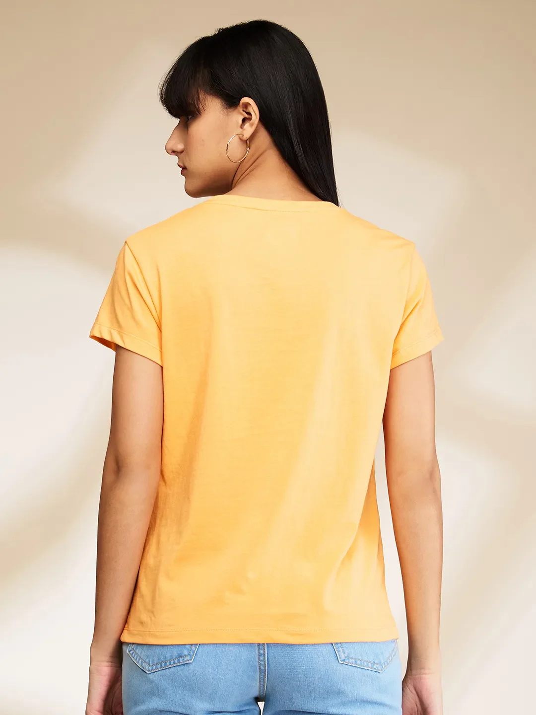 Orange Easy Fit Short Sleeve Women's T-Shirt By Being Human Clothing - Image 3