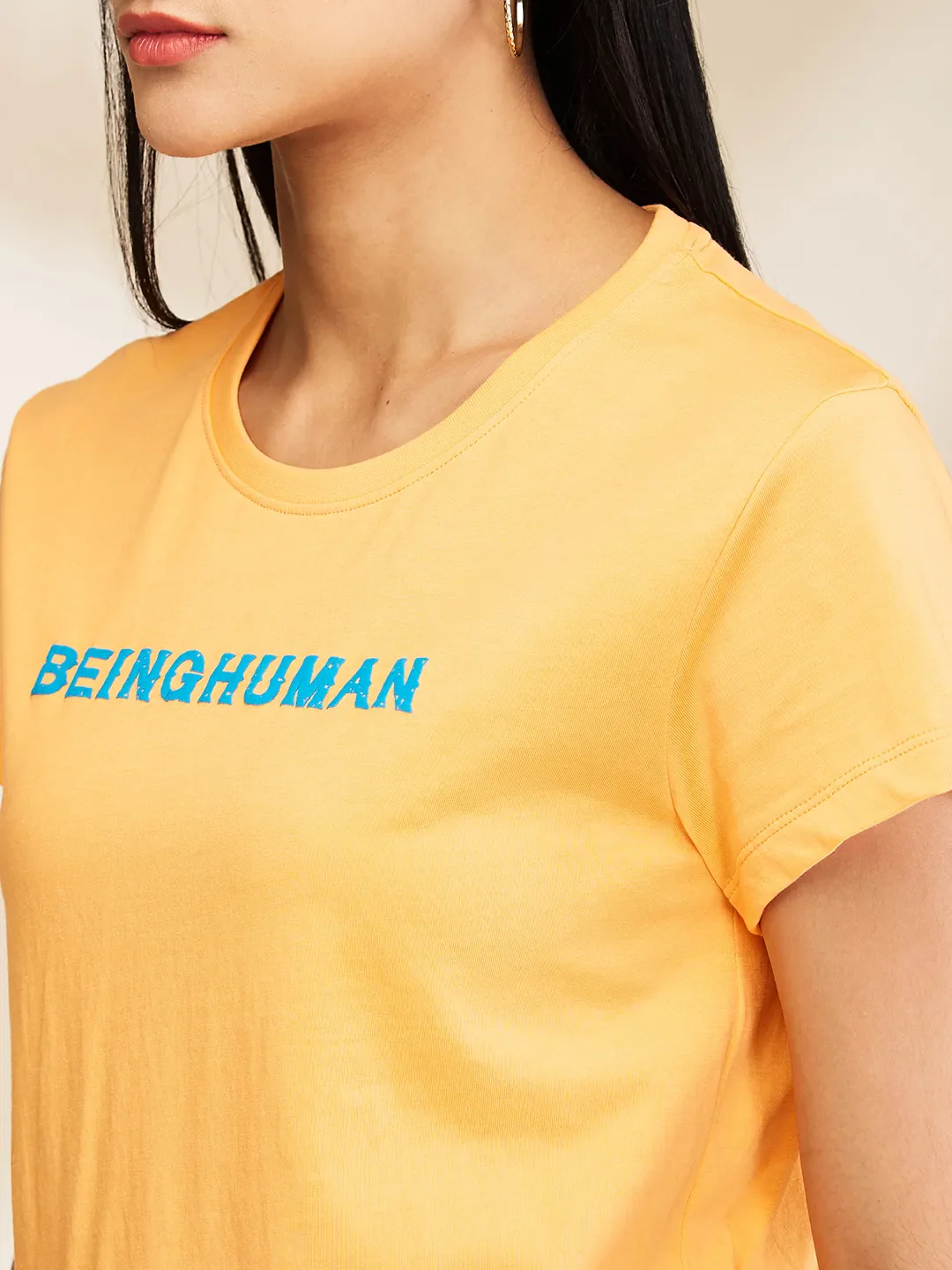 Orange Easy Fit Short Sleeve Women's T-Shirt By Being Human Clothing - Image 5