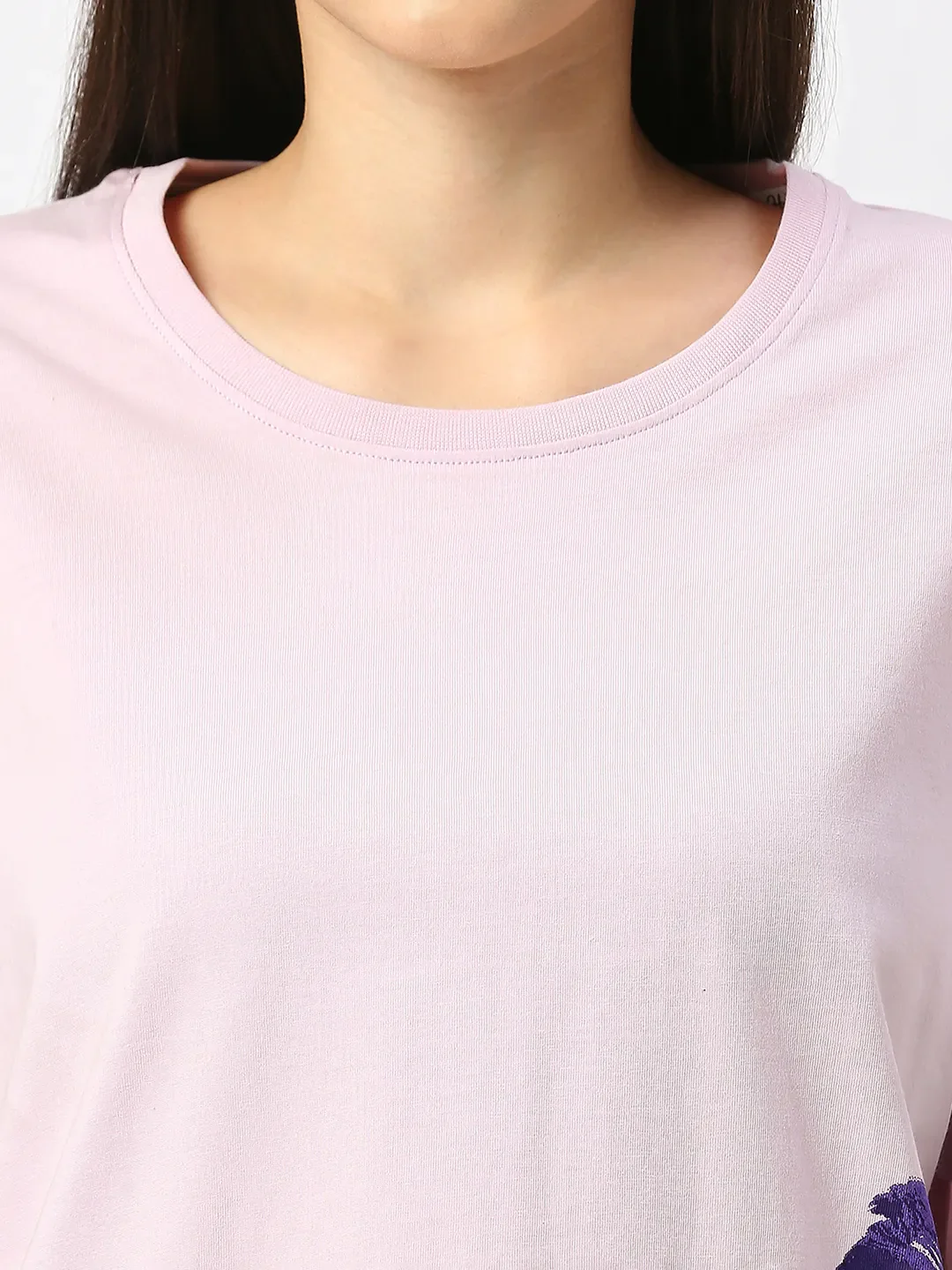 Pink Boxy Fit Women's Cotton T-Shirt By Being Human Clothing - Image 3