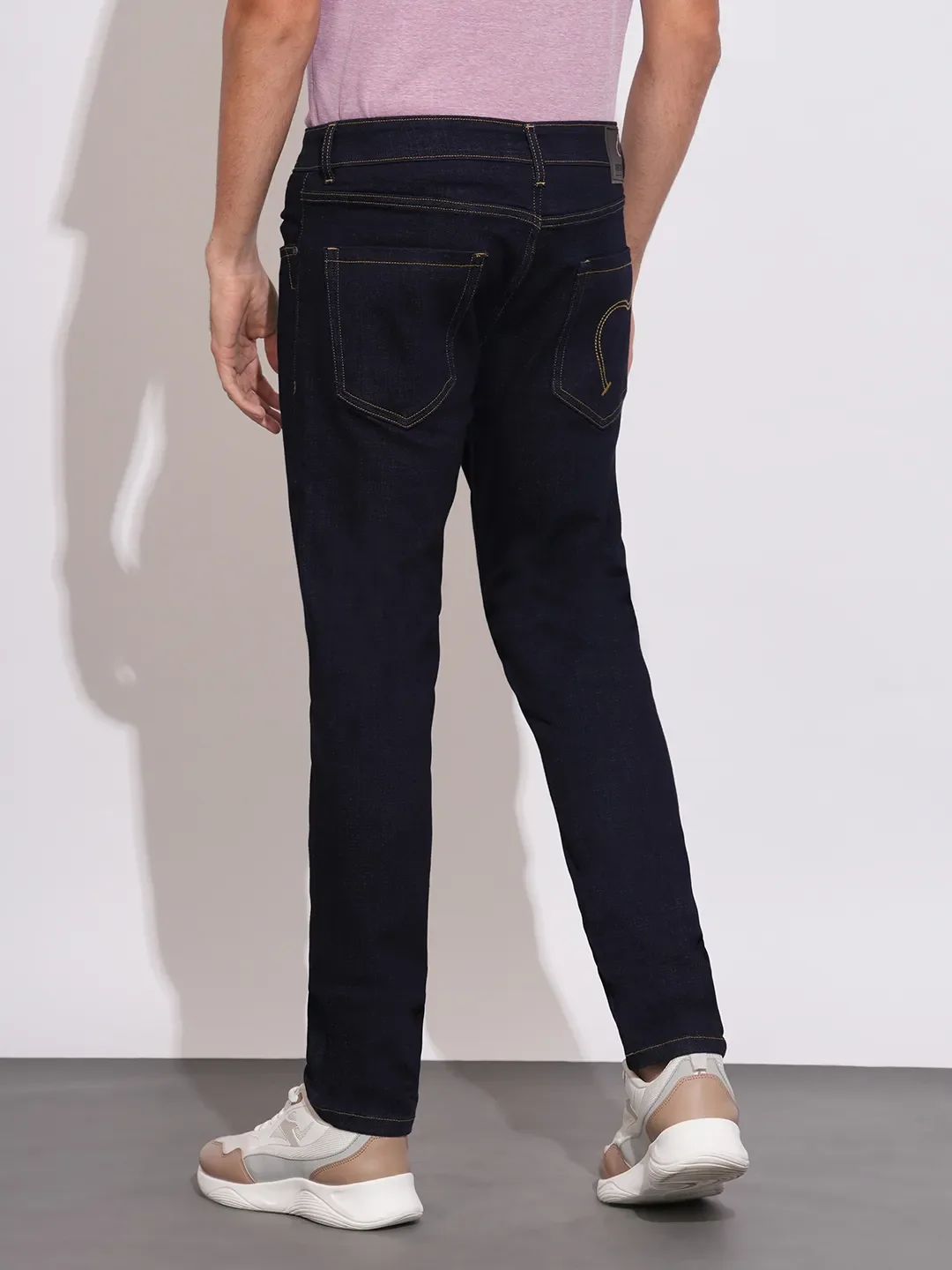 Black Skinny Fit Denims For Men By Being Human Clothing - Image 3
