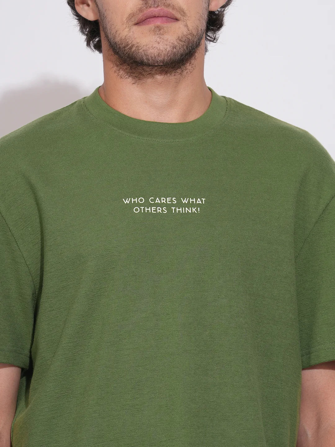 Green Moderno Fit Round Neck Men's T-Shirt by Being Human Clothing - Image 5