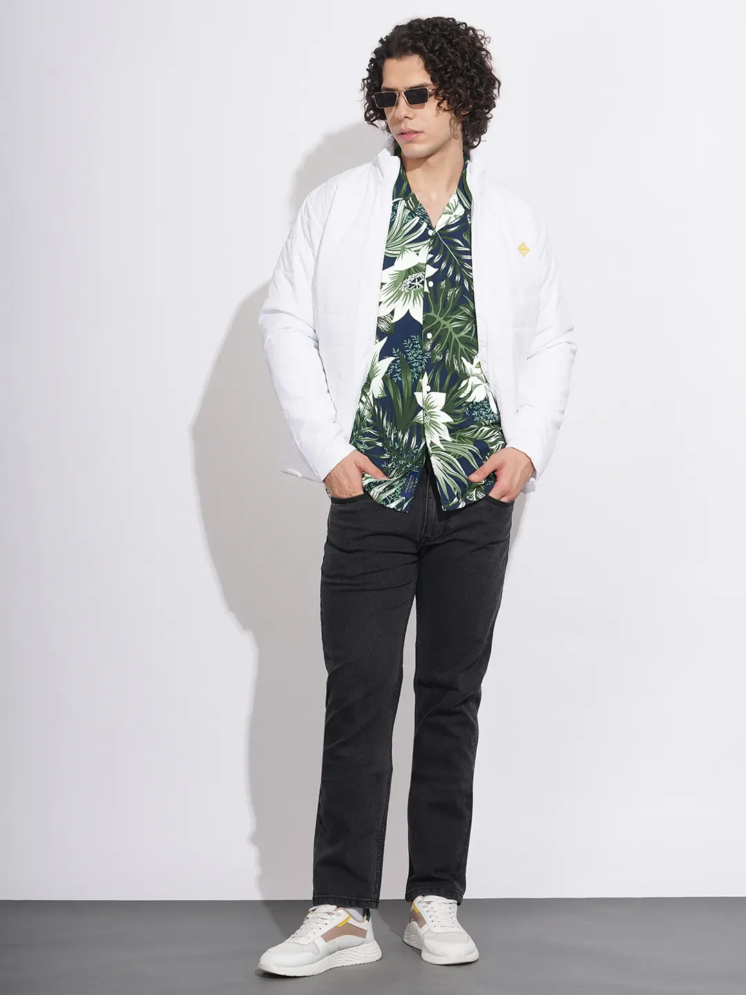Green Regular Fit Regular Collar Men's Shirt by Being Human Clothing - Image 4