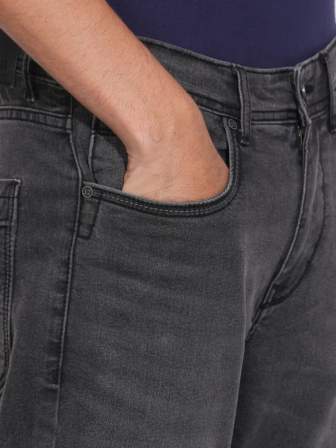 Grey Slim Fit Denims For Men By Being Human Clothing - Image 5