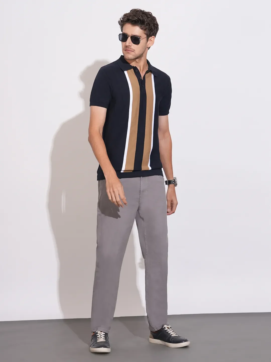 Grey Straight Fit Cotton Blend Men's Denims by Being Human Clothing - Image 4