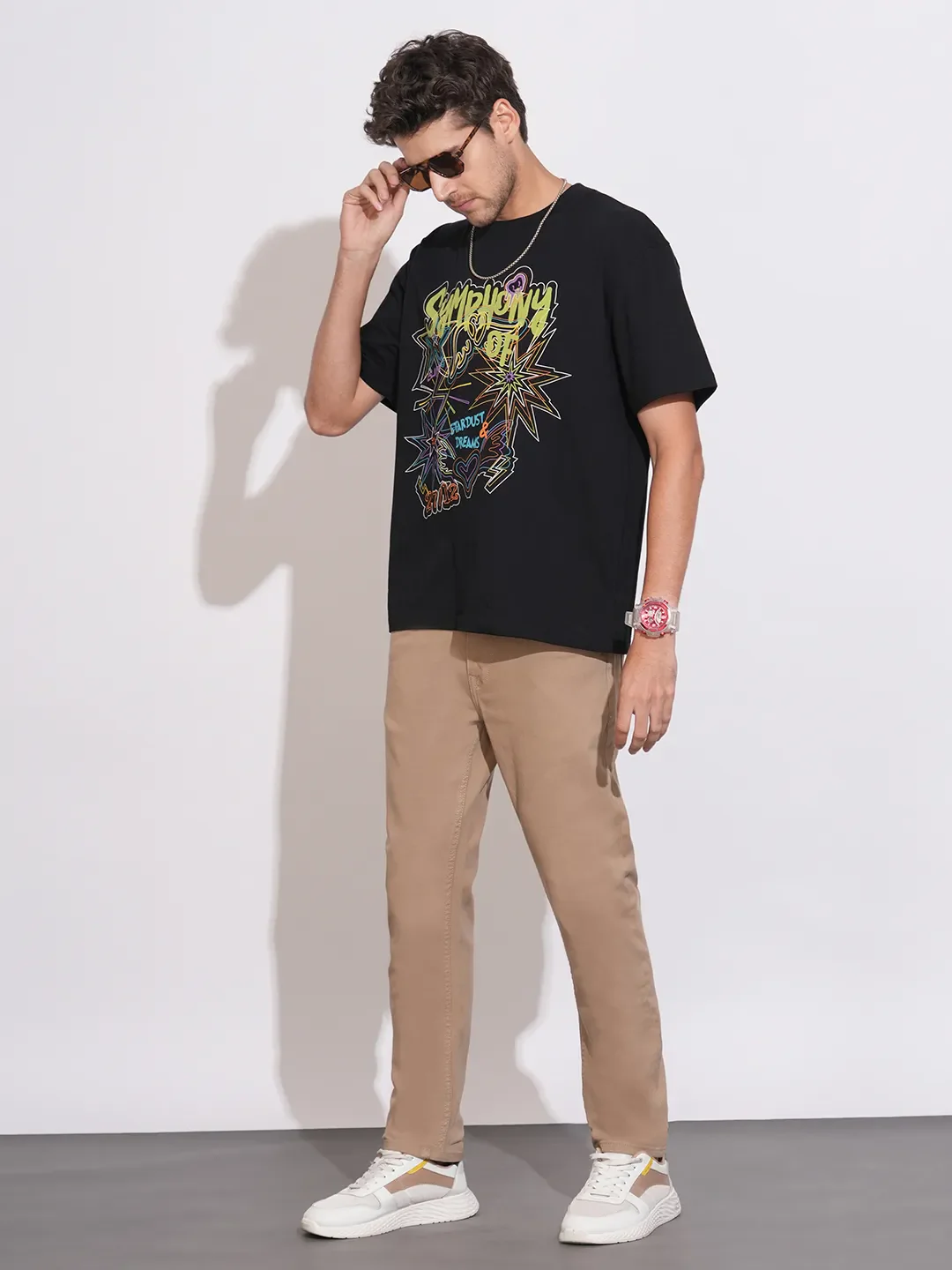 Khaki Slim Fit Denims For Men By Being Human Clothing - Image 4