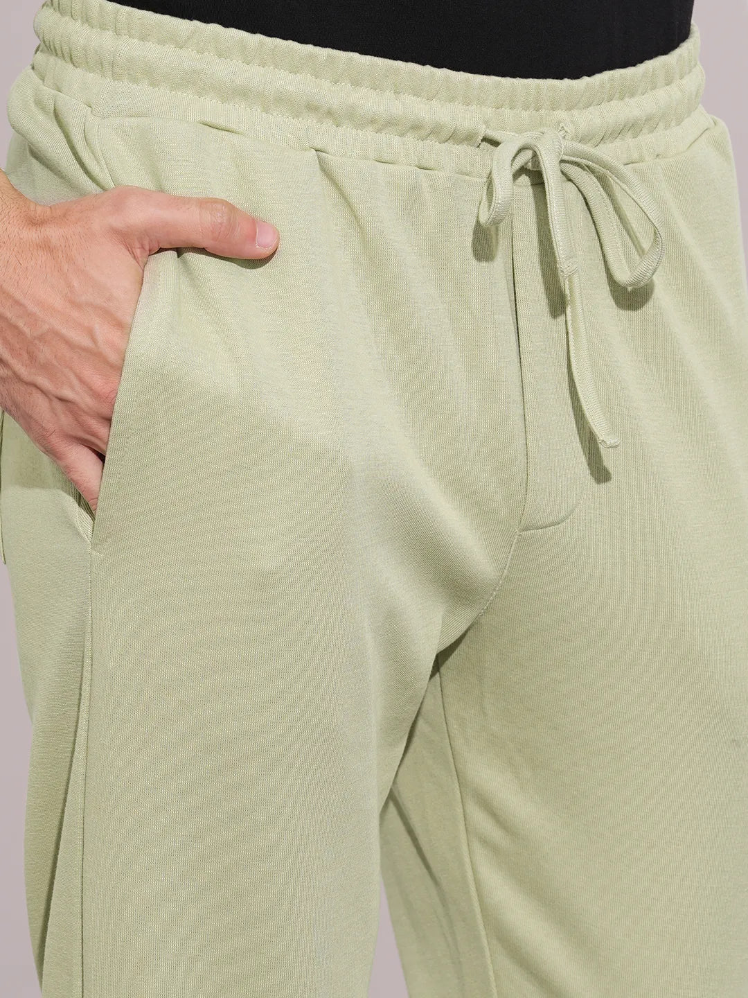 Beige Regular Fit Track Pants For Men By Being Human Clothing - Image 5