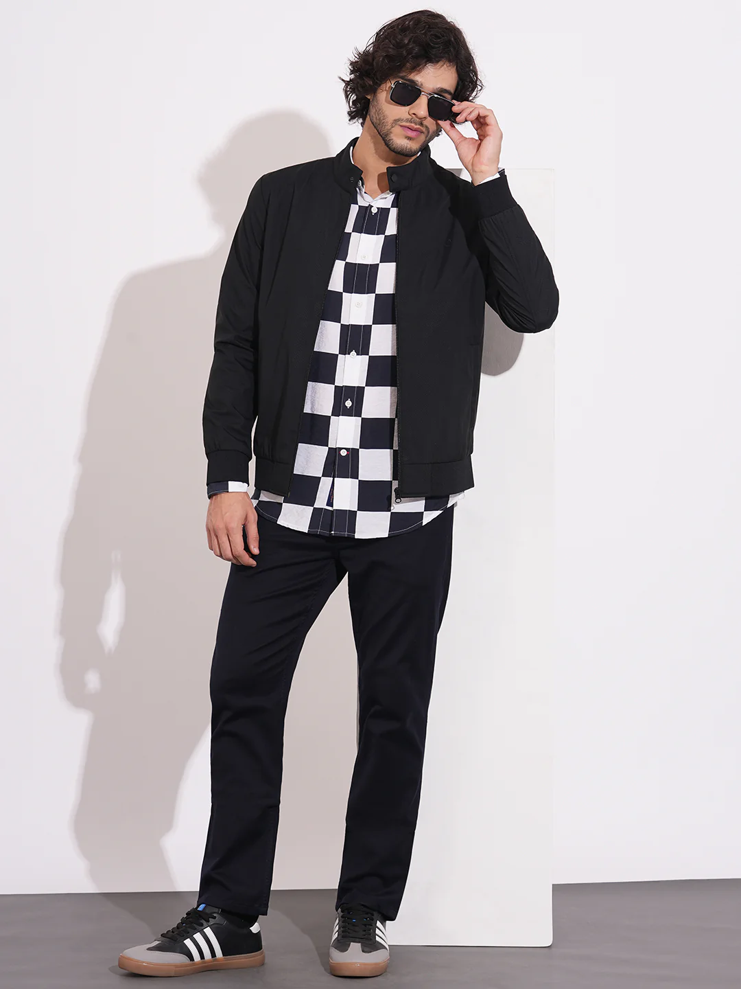 Blue Moderno Fit Regular Collar Long Sleeves Viscose Blend Men's Shirt by Being Human Clothing - Image 4